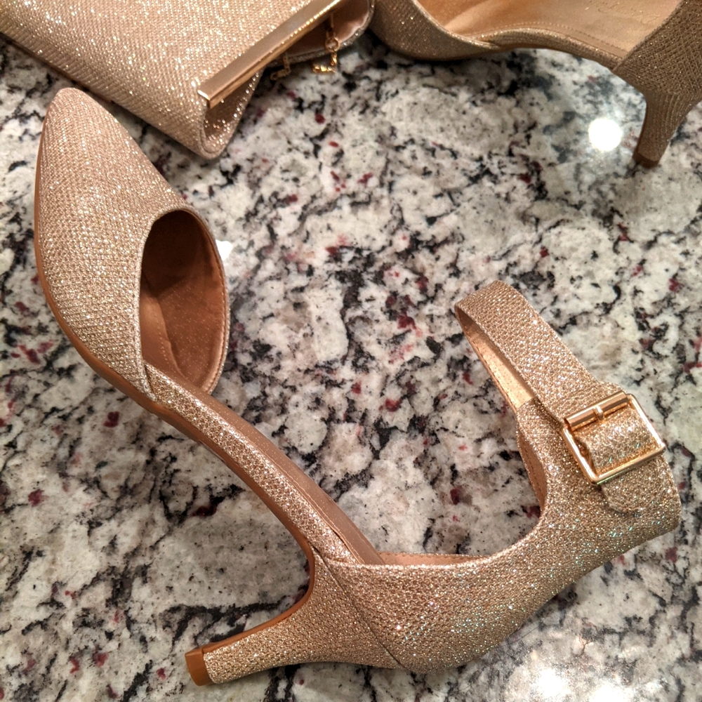 Gold Evening Shoes